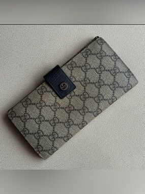 GUCCI GG Monogram Brown long Wallet